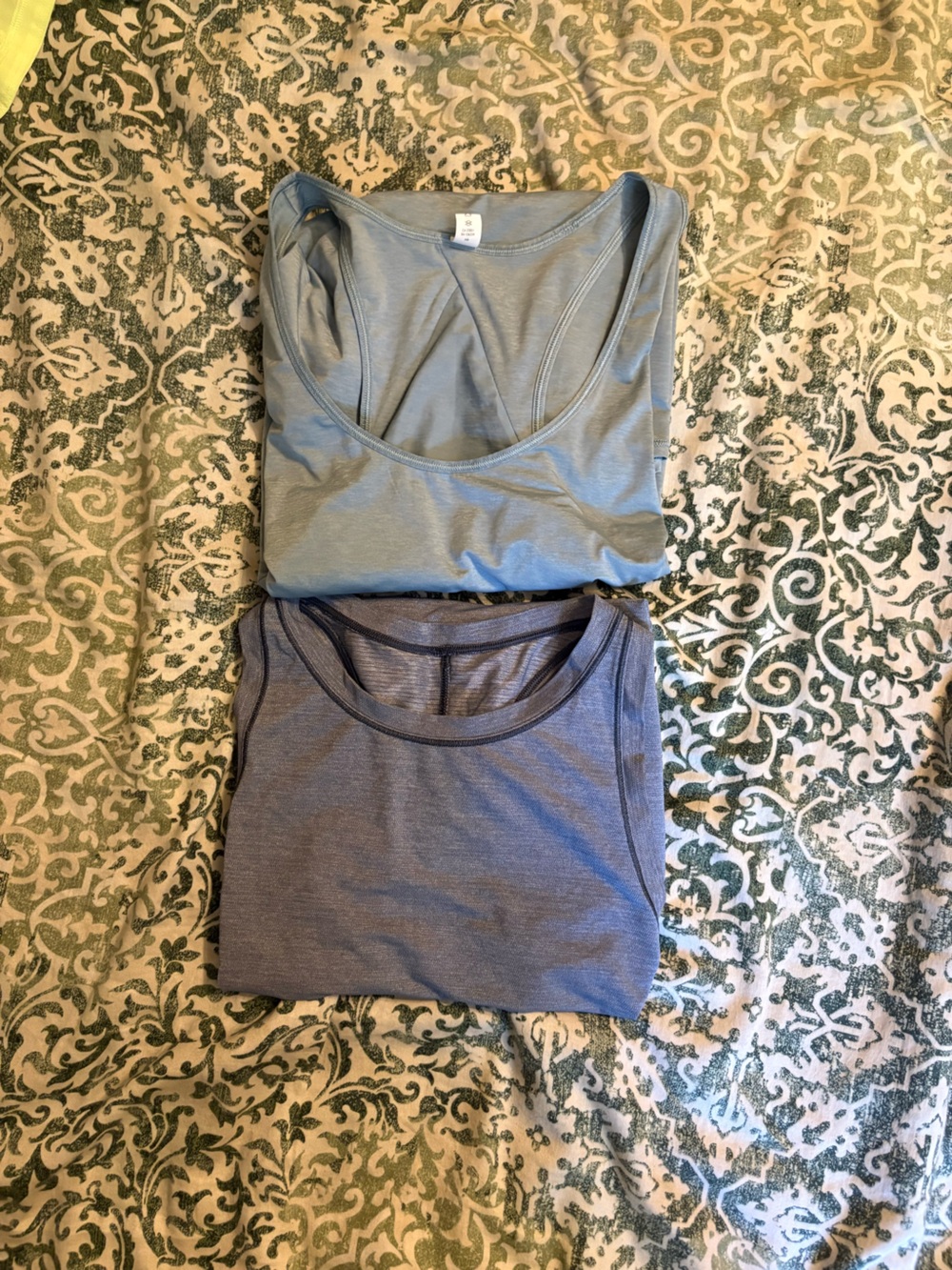 Lululemon Workout Tank Tops Set of 2, Slate Blue/Gray